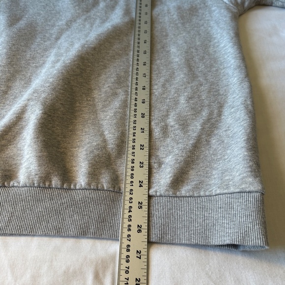 Adidas Mens Light Fleece Lined Sweatshirt Gray Small Long Sleeve Casual School - Picture 10 of 12